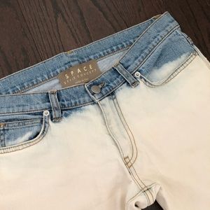 Space Style Concept Designer Ombré Skinny Jeans